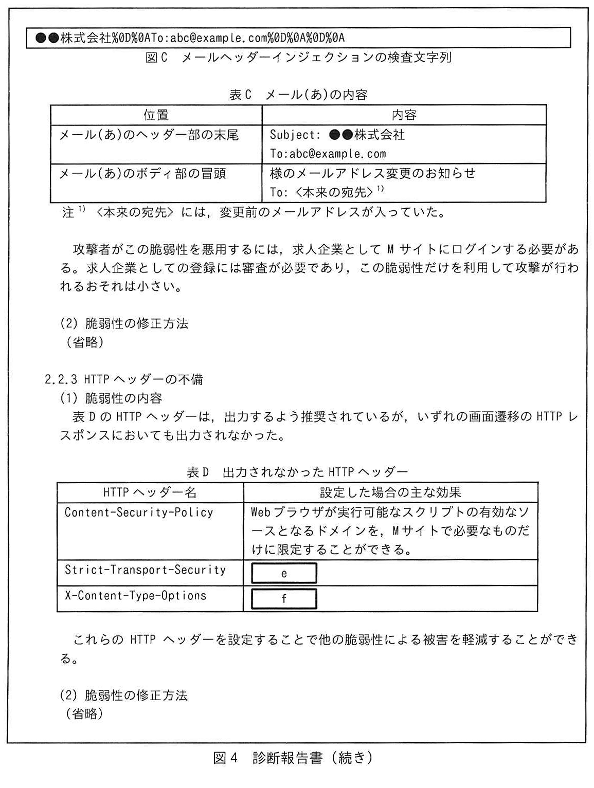 図4 診断報告書（続き）